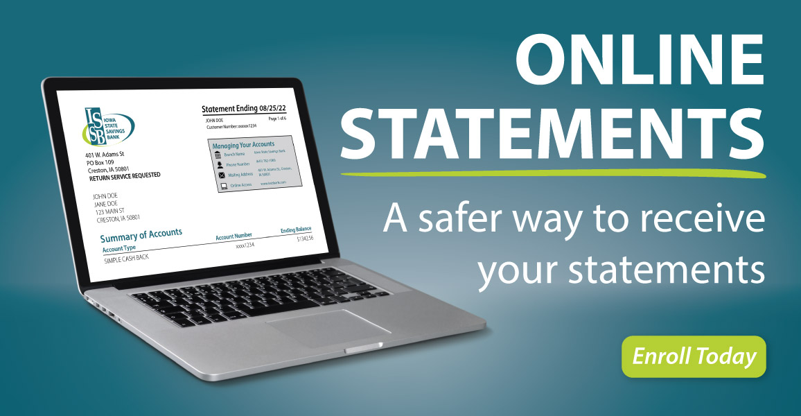 Online Statements. Enroll Today