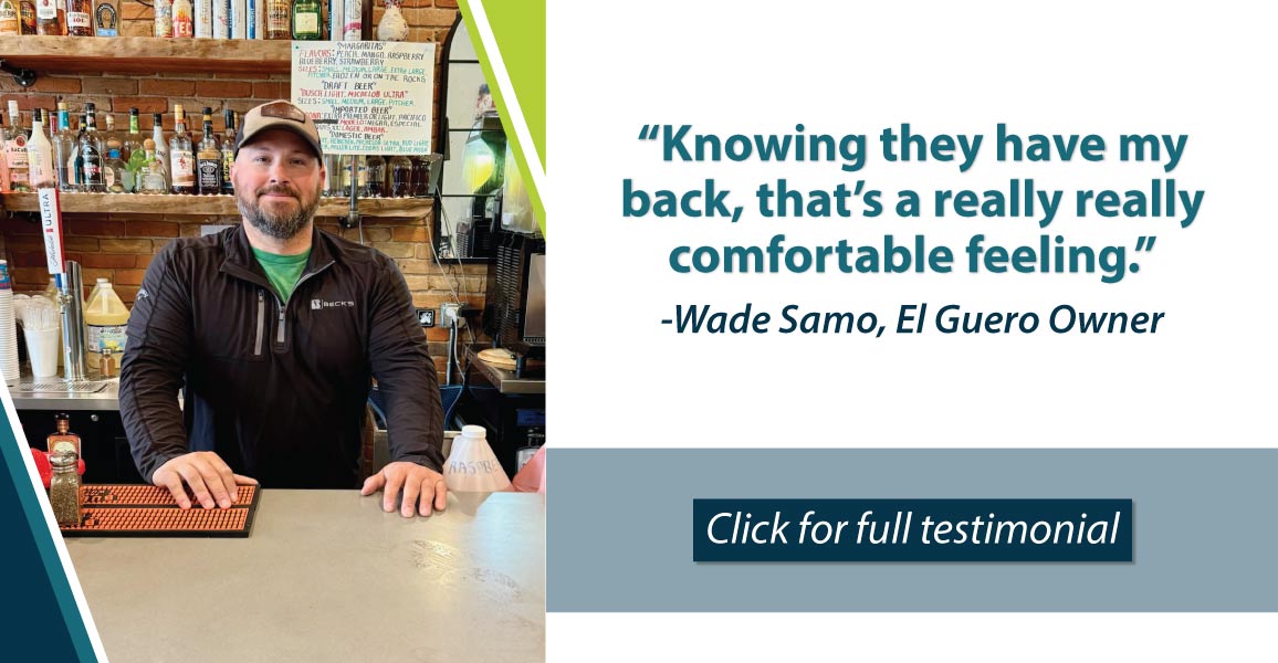 Knowing they have my back, that's a really, really comfortable feeling." click for full testimonial 