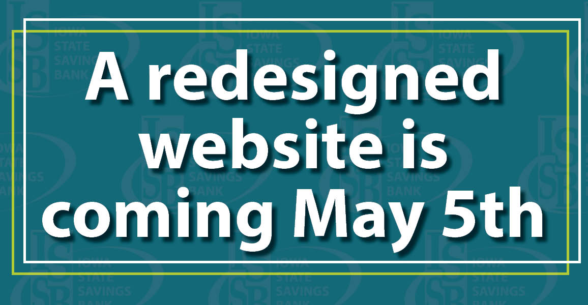 A redesigned website is coming May 5th