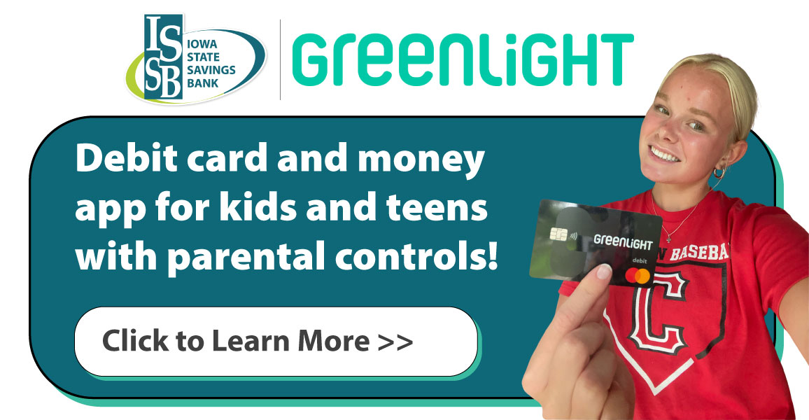Greenlight debit card and money app for kids and teens with parental controls. click to learn more