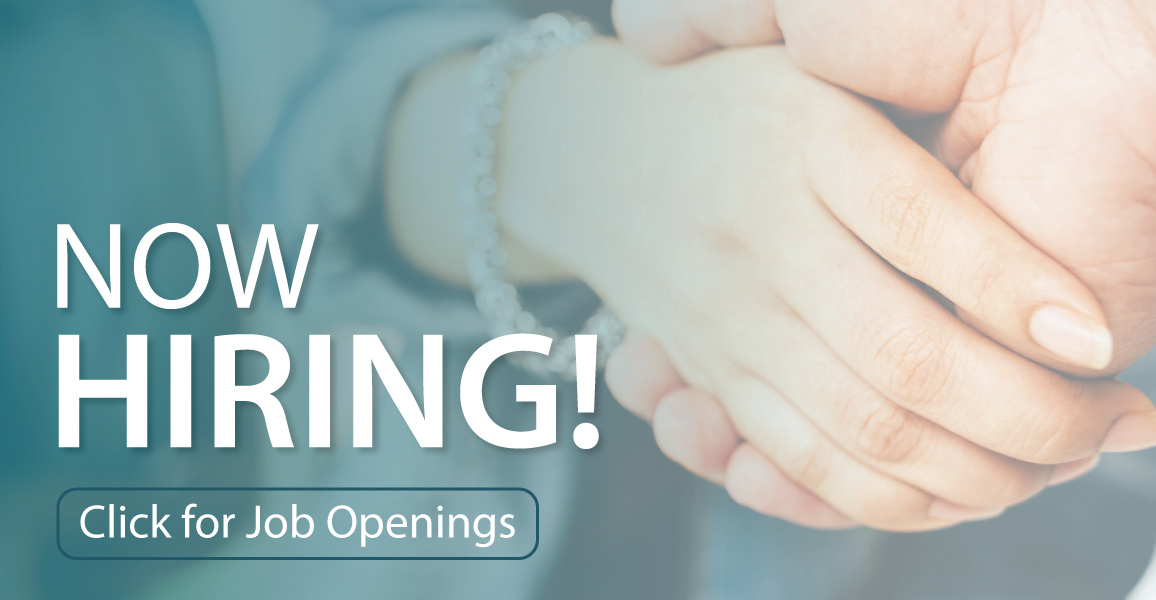 Now Hiring. Click for job openings
