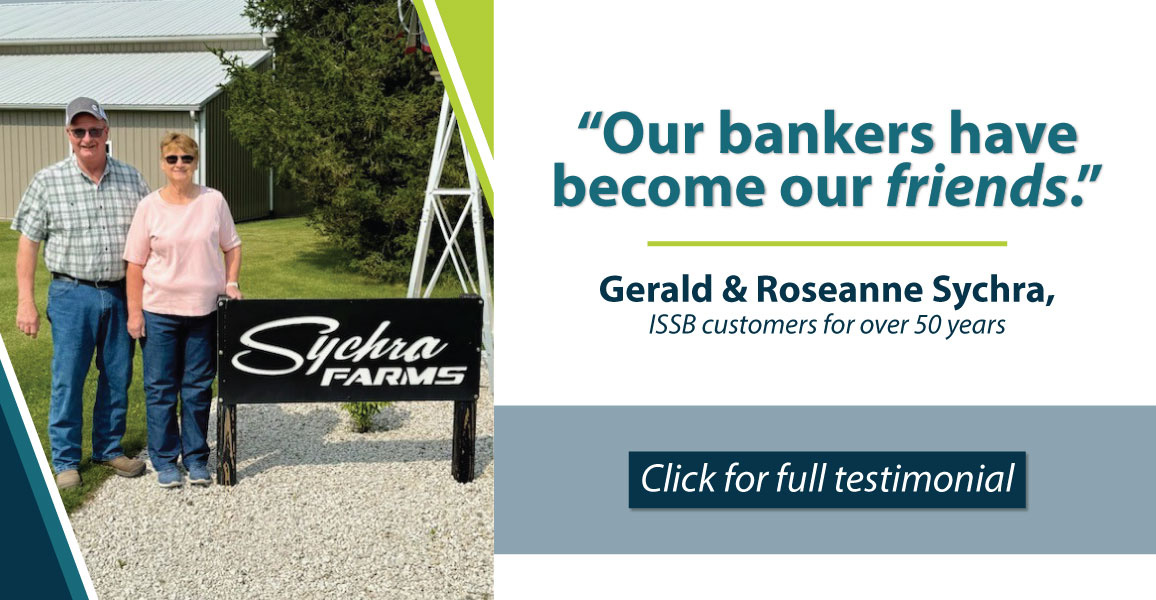 Our bankers have become our friends. Click for full testimonial from Gerald & Roseanne Sychra