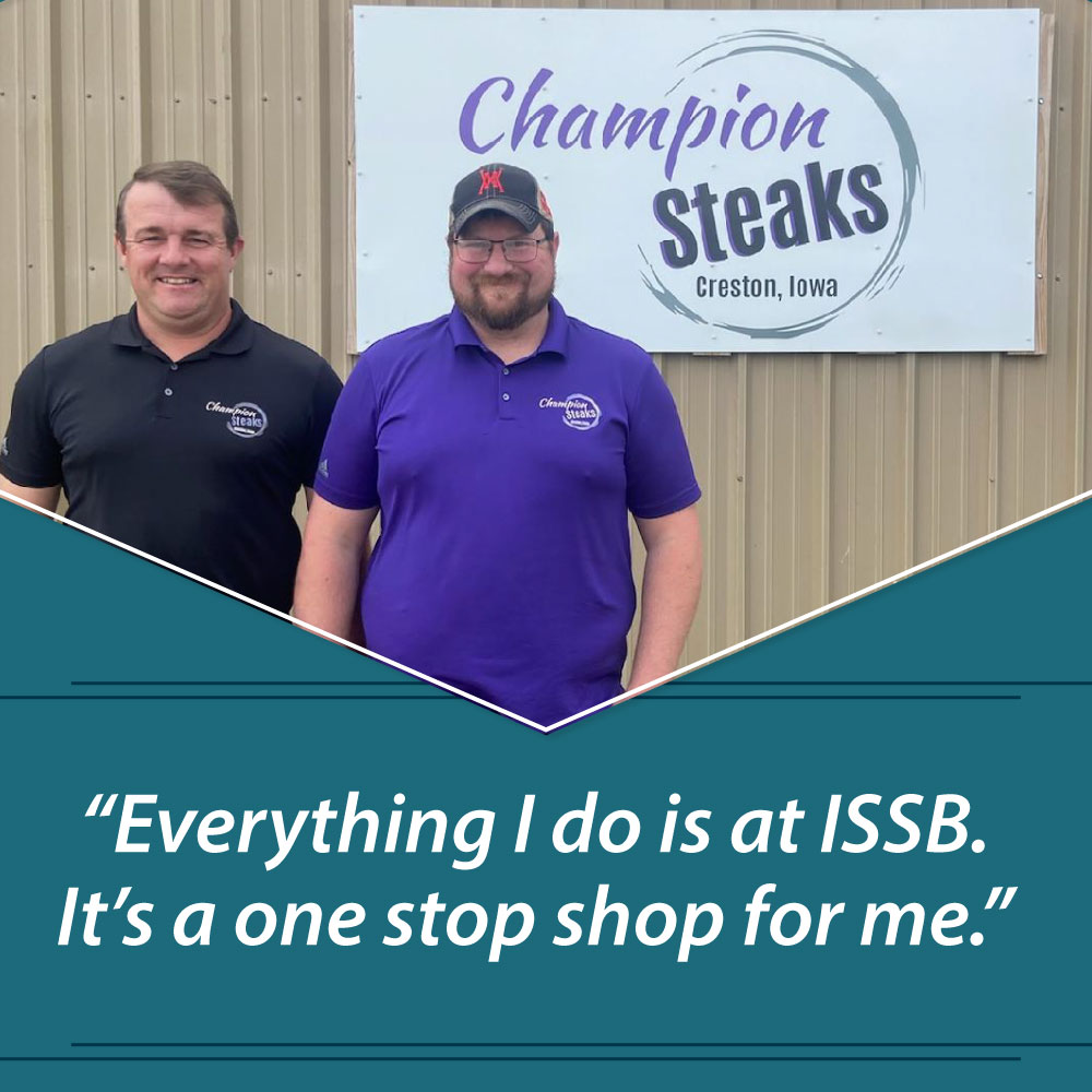 Everything I do is at ISSB. It's a one stop shop for me.