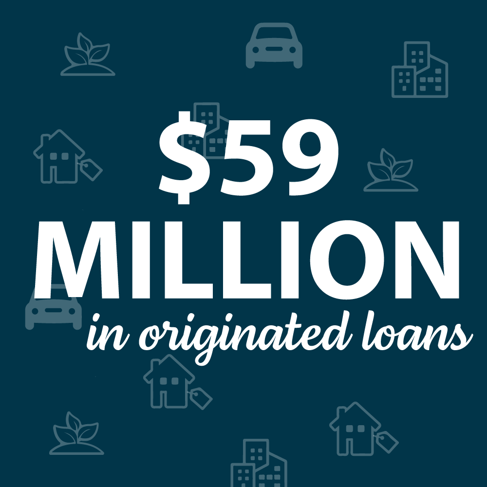 $59 million in originated loans