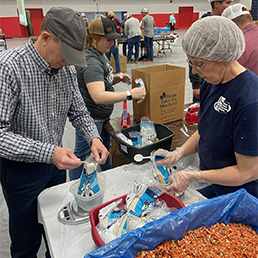 Staff volunteering